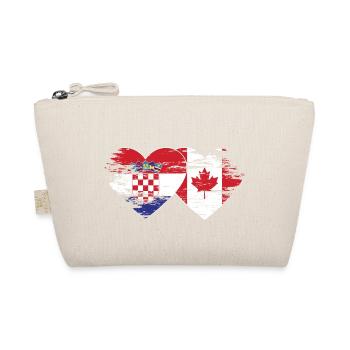Croatie Canada drapeau coeur utilisé - Trousse biologique - nature - Devant