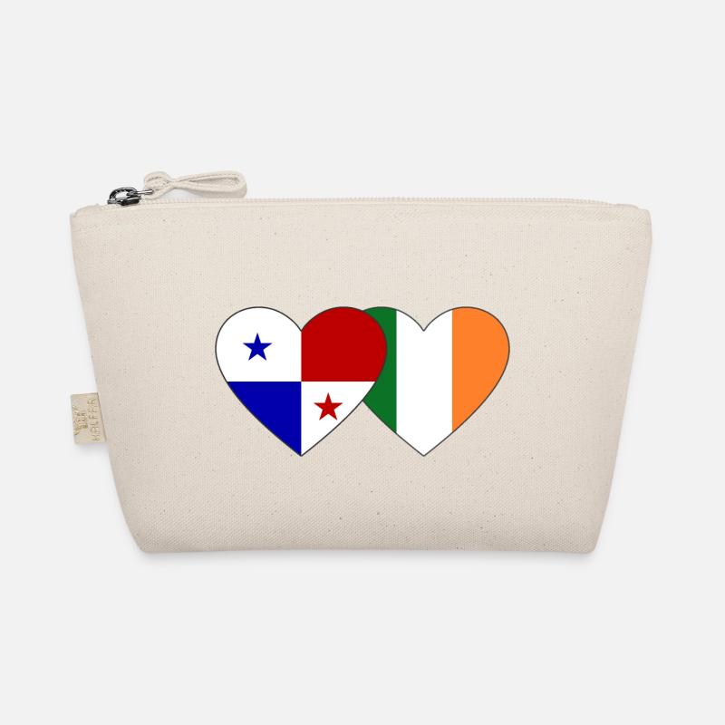 Panama Irland Flagge - Bio-Täschchen - Natur