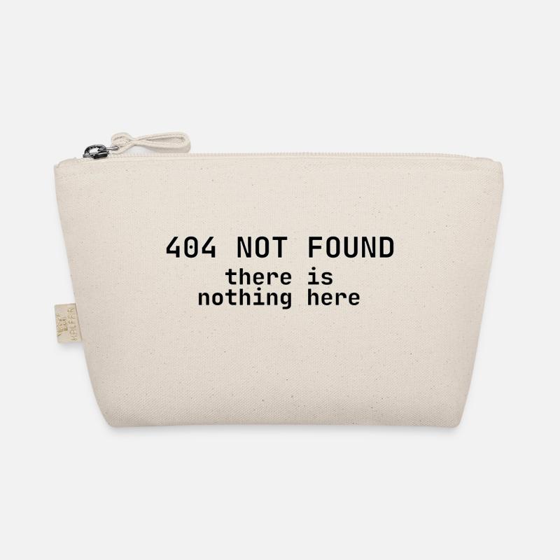 404 Not Found Nothing Here Organic Pouch