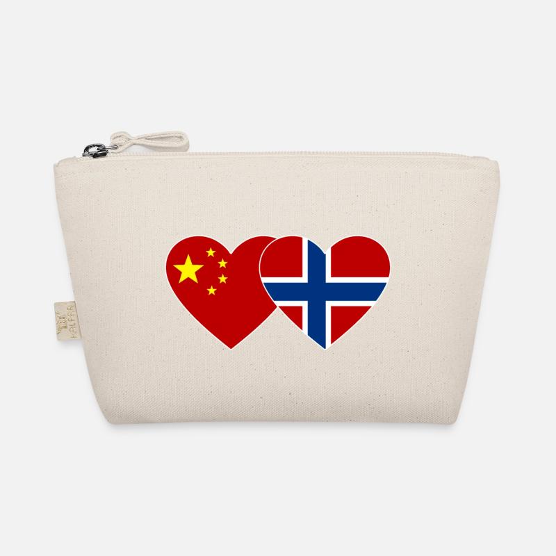 China Norway Heart Flag Organic Pouch