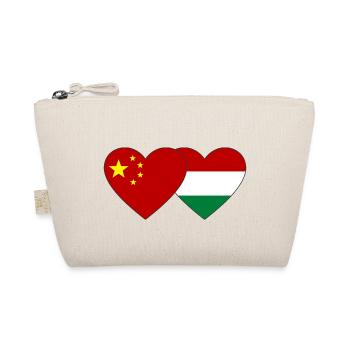 Chine Hongrie Drapeau du cœur - Trousse biologique - nature - Devant