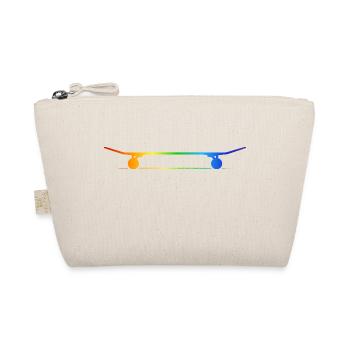 skateboard sk8 rainbow-grind SKATE skateboarder - Organic Pouch - nature - Front