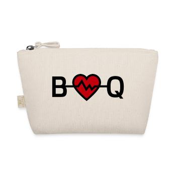 ''BBQ'' is my heart - Organic Pouch - nature - Front