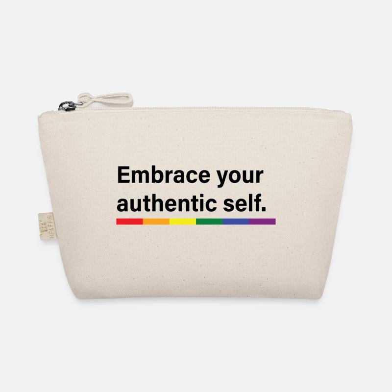 Embrace your authentic self - Organic Pouch - nature