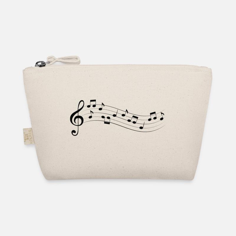 Noten / Notensystem / Violinschlüssel Bio-Täschchen