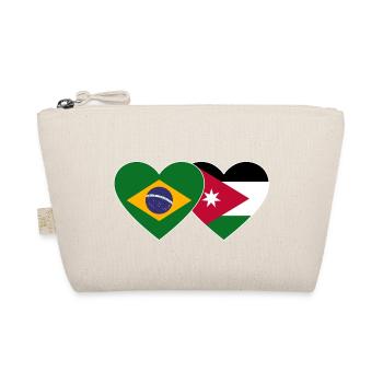 Brésil Jordan Drapeau Coeur - Trousse biologique - nature - Devant