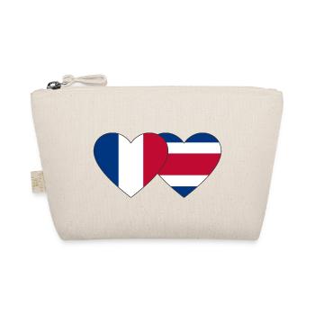 France Costa Rica drapeau coeur - Trousse biologique - nature - Devant