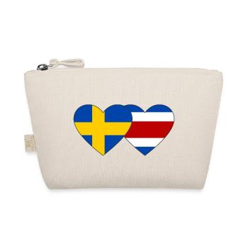 Suède Drapeau du Costa Rica coeur - Trousse biologique - nature - Devant