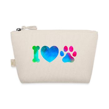Love dogs - Organic Pouch - nature - Front