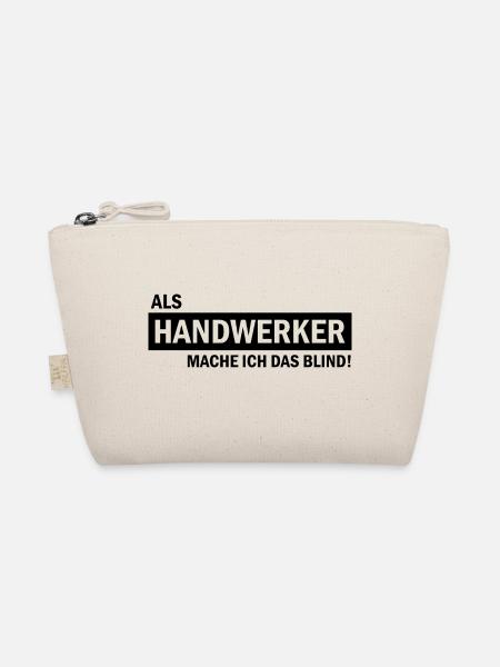 Handwerker Handyman Handwerk Werkzeug Baustelle - Bio-Täschchen - Natur