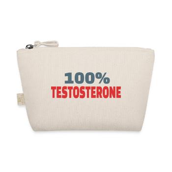 100% Testosteron - Bio-Täschchen - Natur - Vorne