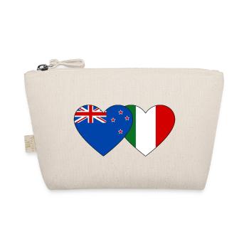 Nouvelle-Zélande Italie Flag Heart - Trousse biologique - nature - Devant