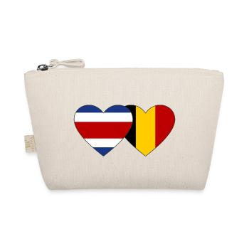 Costa Rica Belgique Flag Coeur - Trousse biologique - nature - Devant
