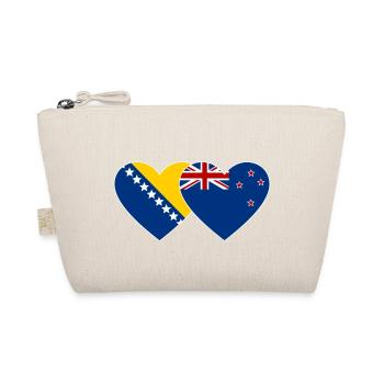 Bosnien Neuseeland Flagge - Bio-Täschchen - Natur - Vorne