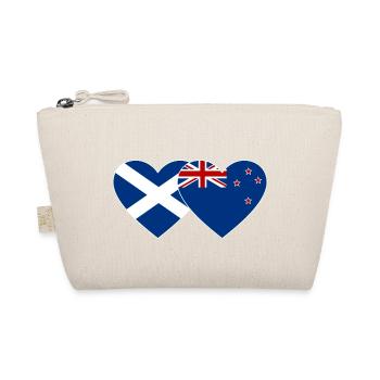 Écosse Nouvelle-Zélande Flag Heart - Trousse biologique - nature - Devant