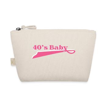 Year 40 baby - Organic Pouch - nature - Front
