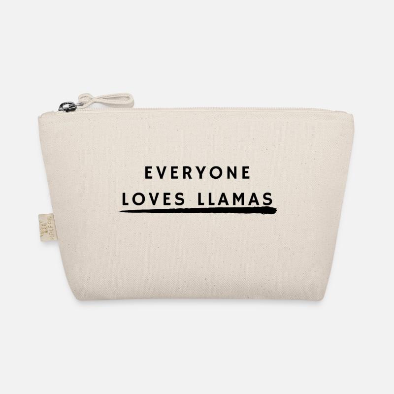 Everyone love Lamas - Bio-Täschchen - Natur