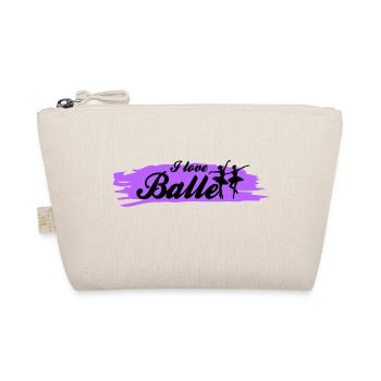 i love ballett mit Farbe - Bio-Täschchen - Natur - Vorne