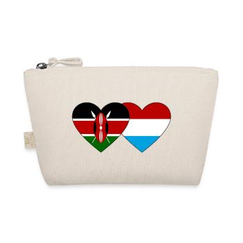 Kenya Luxembourg Flag Heart - Trousse biologique - nature - Devant