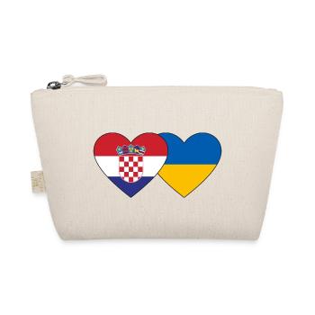 Croatie Ukraine drapeau coeur - Trousse biologique - nature - Devant