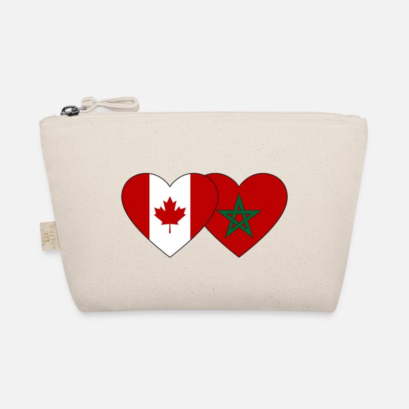 Cœur de drapeau Canada Maroc Trousse biologique