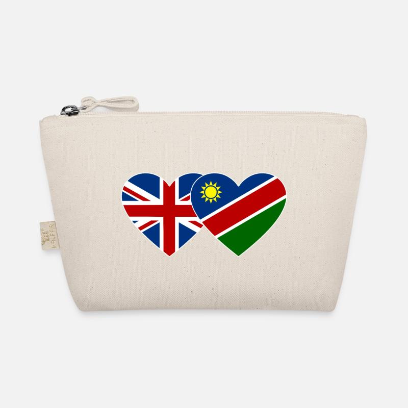 Großbritannien Namibia Flagge Herz Bio-Täschchen