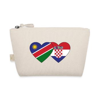 Namibie Croatie Flag Coeur - Trousse biologique - nature - Devant
