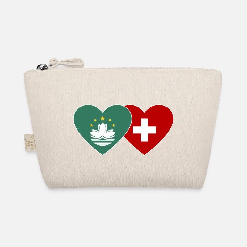 Cœur de drapeau suisse de Macao Trousse biologique