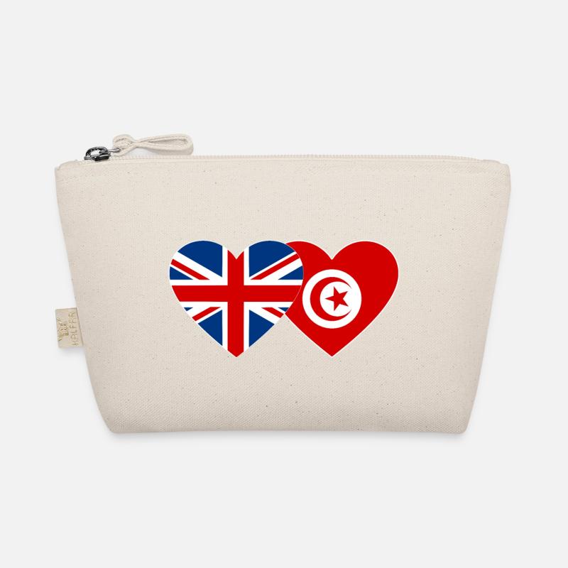Grande-Bretagne Tunisie Drapeau Coeur Trousse biologique
