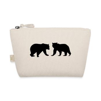 Bears Silhouette - Organic Pouch - nature - Front