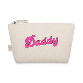 Gay Pride LGBT Pink Bear Gay Daddy - Organic Pouch - nature - Front