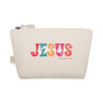 Jesus ist der Weg Kirche Christliches Damen Herren - Bio-Täschchen - Natur - Vorne