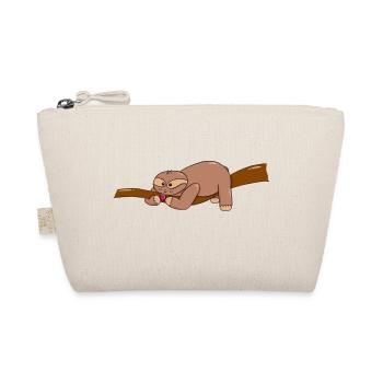 Little Sloth Finds Strawberry - Organic Pouch - nature - Front