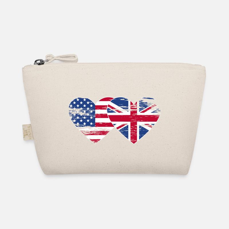 USA Britische Flagge Faust Flagge Herz used Bio-Täschchen