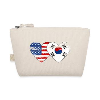 Cœur de drapeau de la Corée du Sud utilisé - Trousse biologique - nature - Devant