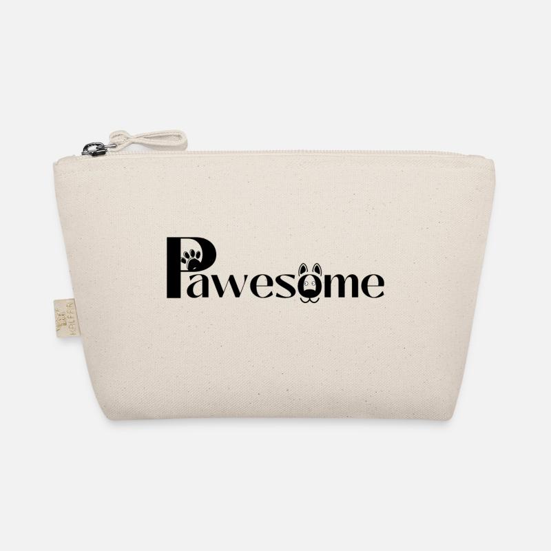 (P)awesome 🐶 - Bio-Täschchen - Natur