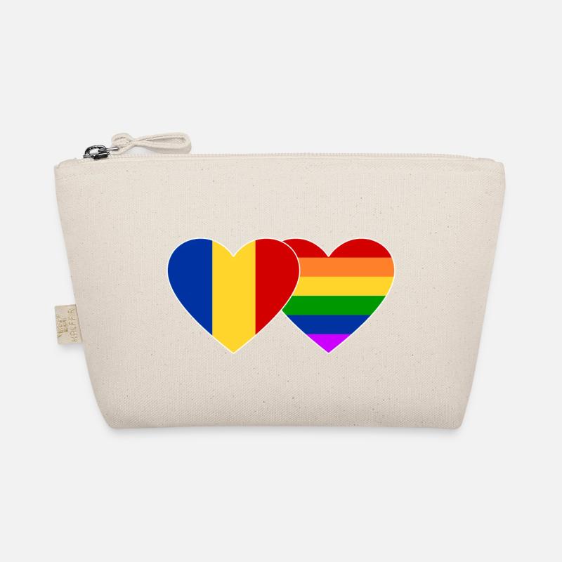 Rumänien Regenbogen Flagge Bio-Täschchen