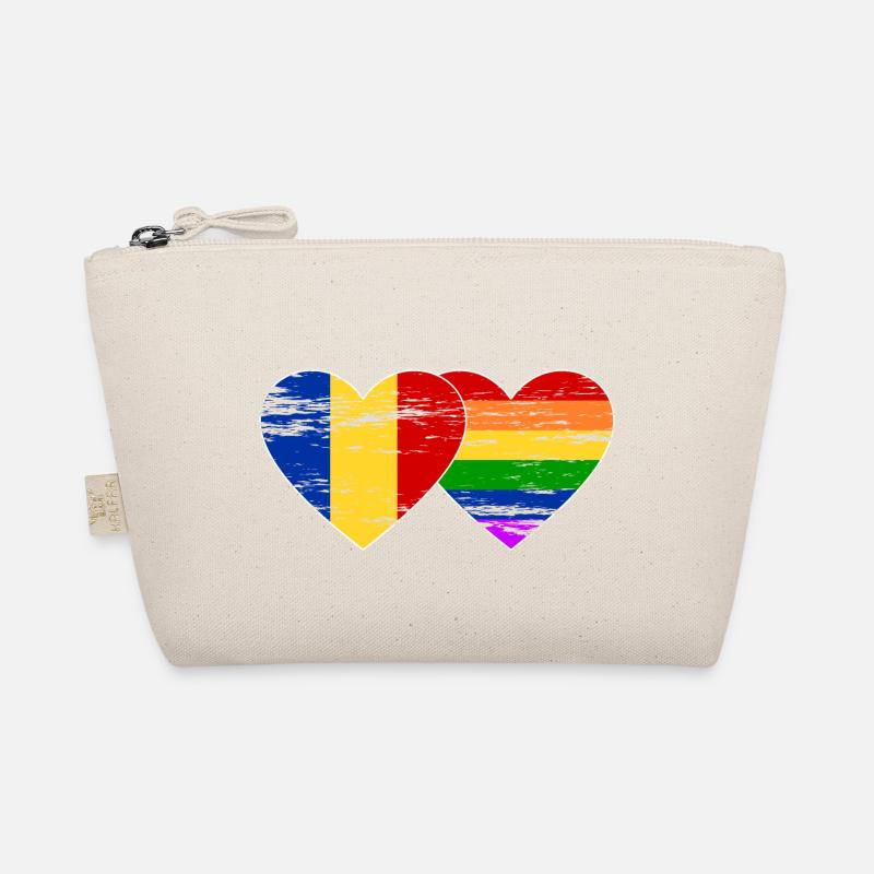 Rumänien Regenbogen Flagge used Bio-Täschchen
