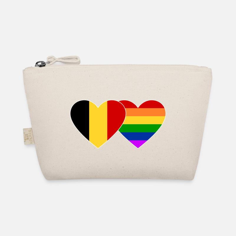 Belgium Rainbow Flag Organic Pouch