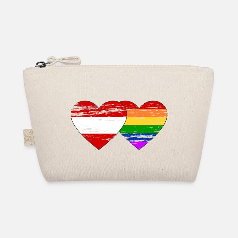 Drapeau arc-en-ciel de l’Autriche utilisé Trousse biologique