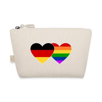 Deutschland Regenbogen Flagge - Bio-Täschchen - Natur - Vorne
