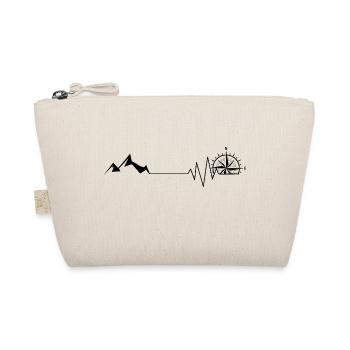 Heartbeat - Compass - Mountain - (2) - Organic Pouch - nature - Front