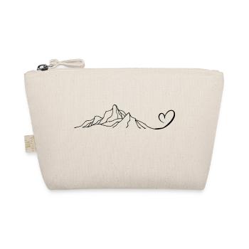 Heart - Mountain - (4) - Organic Pouch - nature - Front