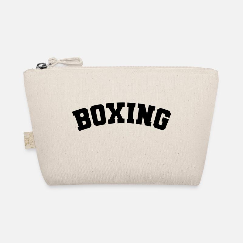 Boxing einfaches Design Schriftzug Bio-Täschchen