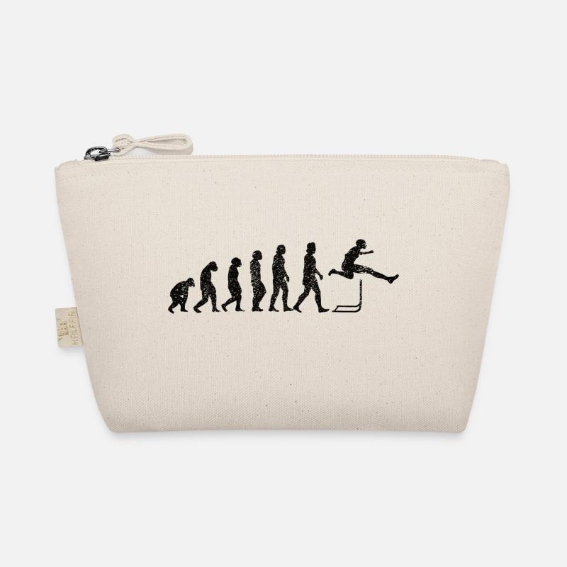 Hürdenlauf Geschenk Leichtathletik Hürdenläufer - Bio-Täschchen - Natur