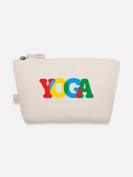 Yoga / Namaste / Zen - Organic Pouch - nature - Front