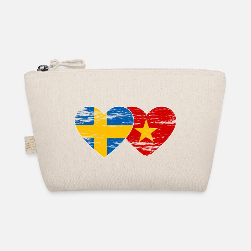 Suède Vietnam drapeau coeur utilisé Trousse biologique