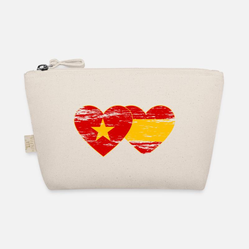 Vietnam Espagne Drapeau Coeur Utilisé Trousse biologique