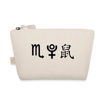 Scorpio Pluto Rat - Organic Pouch - nature - Front