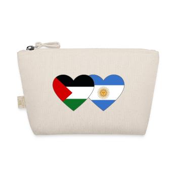 Palestine Argentine Drapeau Coeur - Trousse biologique - nature - Devant